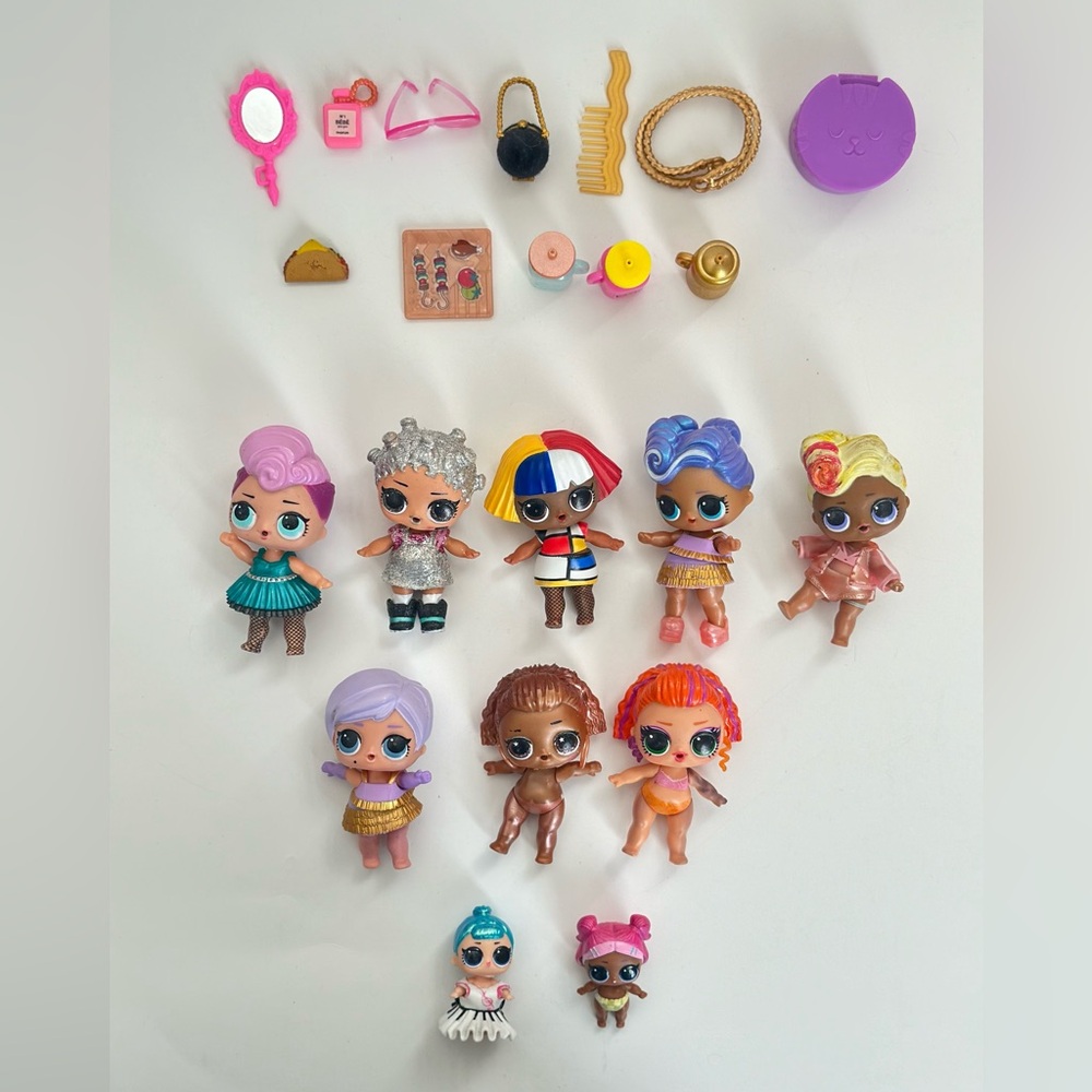 LOL Surprise Dolls Bundle Lot of 10 w/ Random Accessories MGA